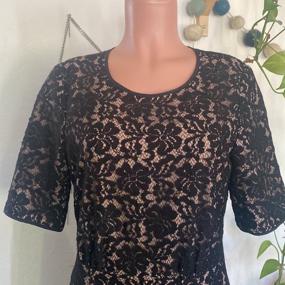 BCBG Haile Black Lace Romper - Picture 3 of 9